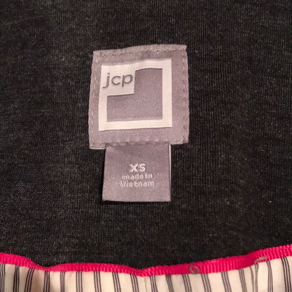 Blazer charcoal gray pinstripe XS EUC - Picture 3 of 8